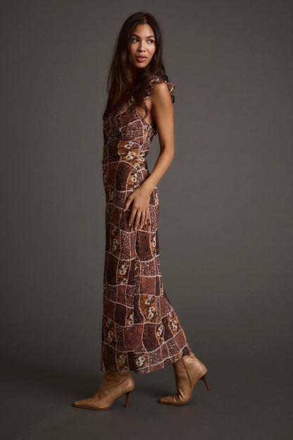 Bree Patchwork Midi Dress
