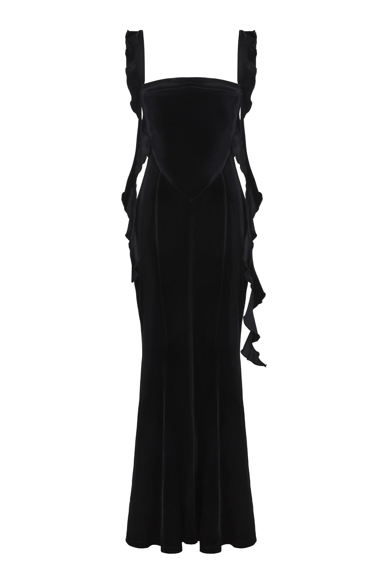 Caroline Velvet Dress (Black)