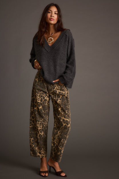 Colorado Charcoal V Neck Sweater