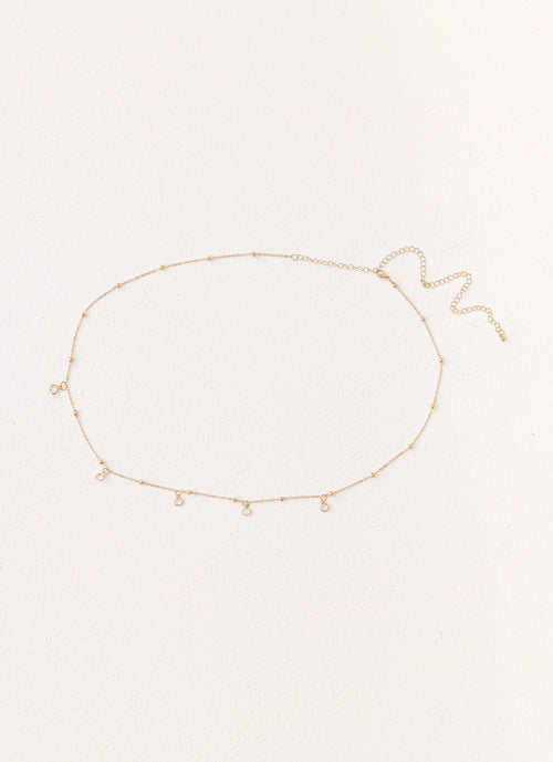 Crystal Haze Belly Chain - Gold