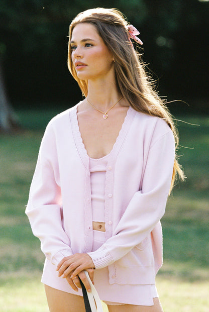 Carrie Cardigan (Pink)