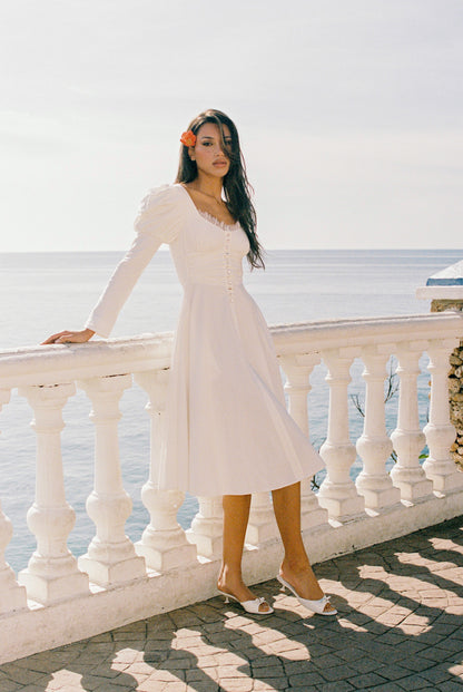 Livia Dress (White) (Final Sale)