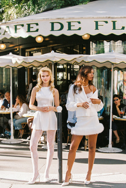 Anika Mini Skirt (White)