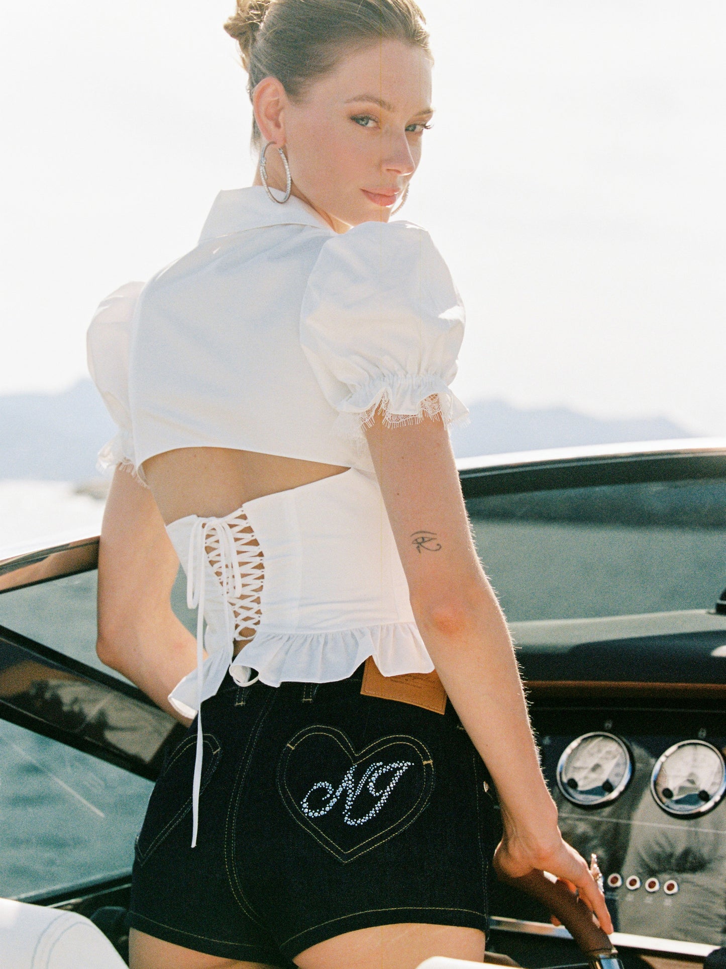 Lexie Heart Pocket Shorts