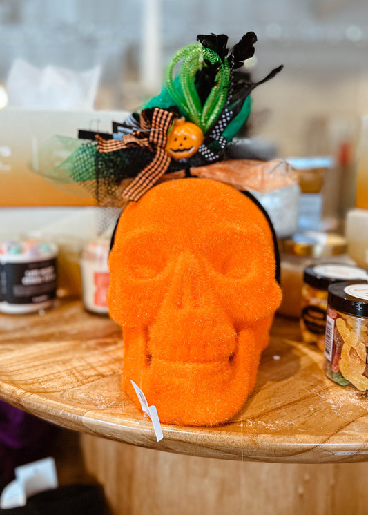 Flocked Skull