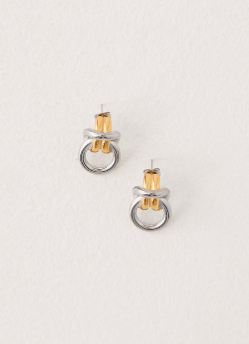 Electric Kiss Earrings - Gold/Silver