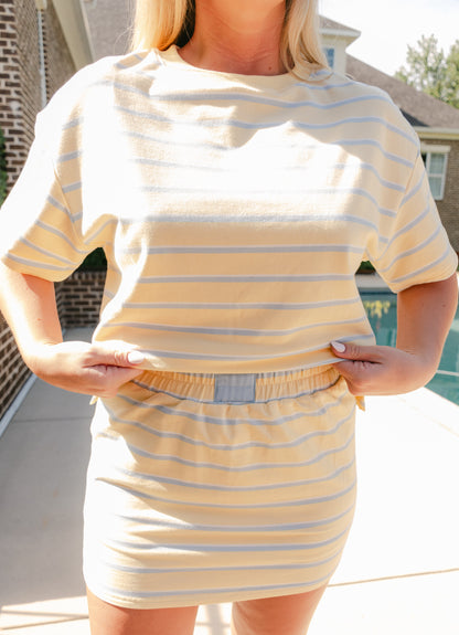 Harper Striped Mini Skort