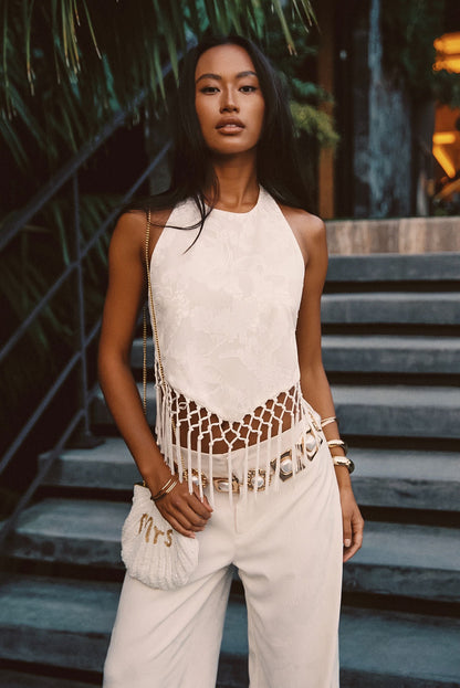 Beau Pearl Statement Chain Belt