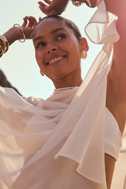 Golden Dune Coin Earrings