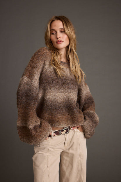 Helena Ombre Balloon Sleeve Sweater