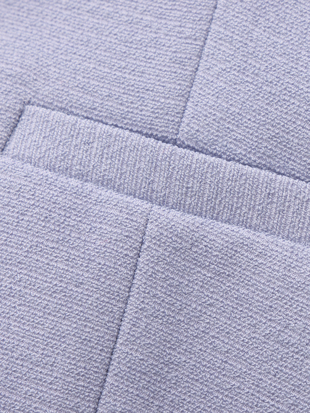 Natalia Tailored Hidden-Placket Purple Blazer