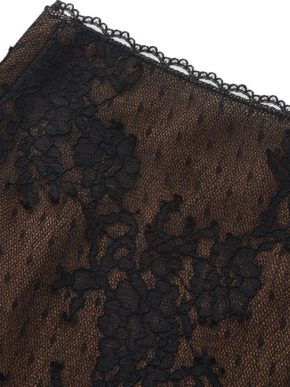 Alexandra Lace Black Skirt