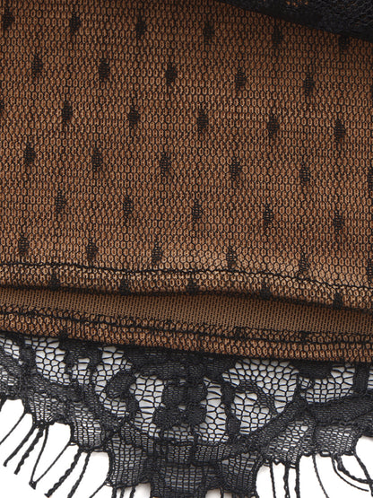 Alexandra Lace Black Skirt