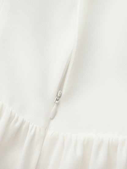 Isabela Lace Trim Off-Shoulder Mini Dress