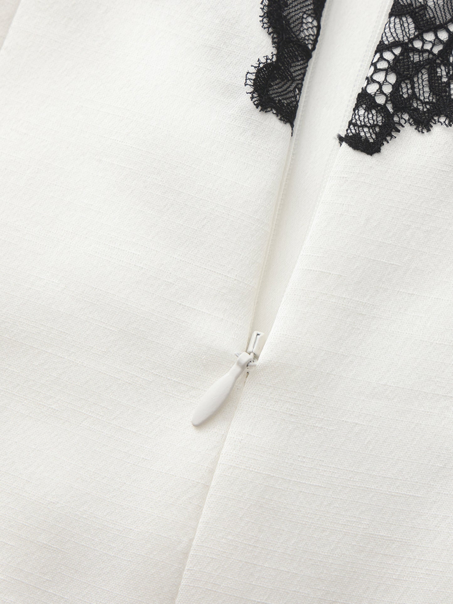 Daniela Lace Halter White Mini Dress