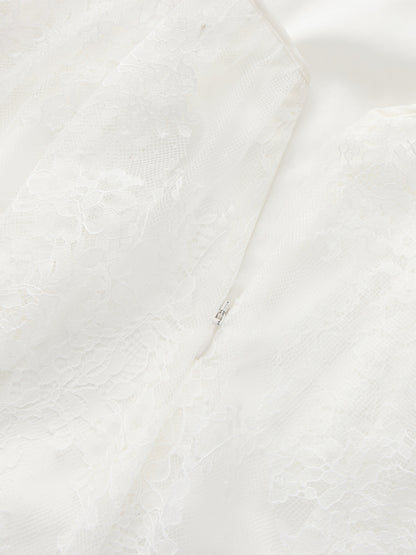 Aurora Halter White Dress