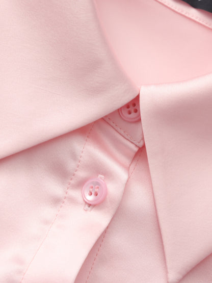 Eva Tie-Back Pink Shirt
