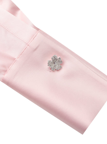 Eva Tie-Back Pink Shirt