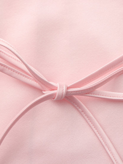 Eva Tie-Back Pink Shirt