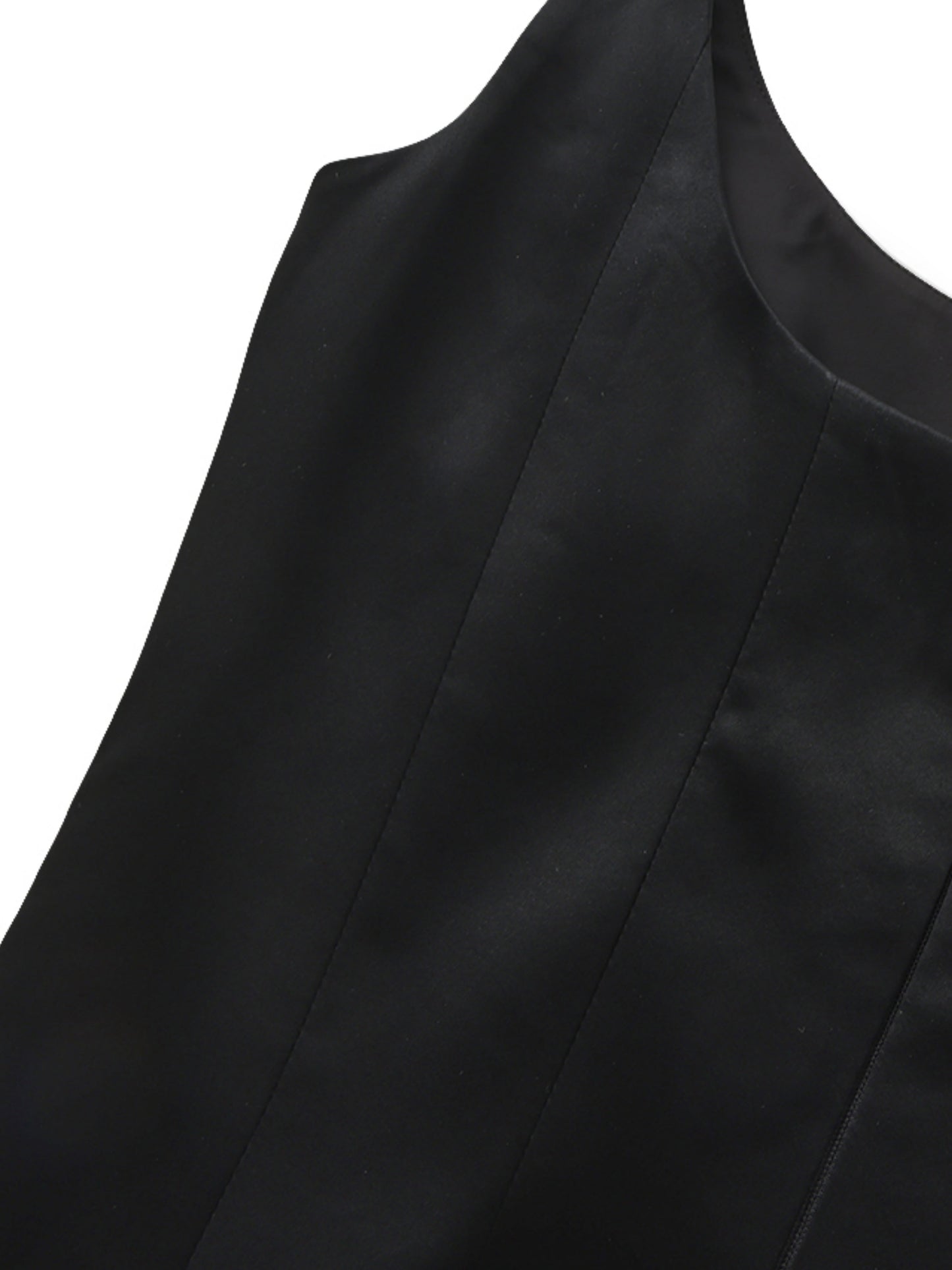 Lauren Satin Black Dress