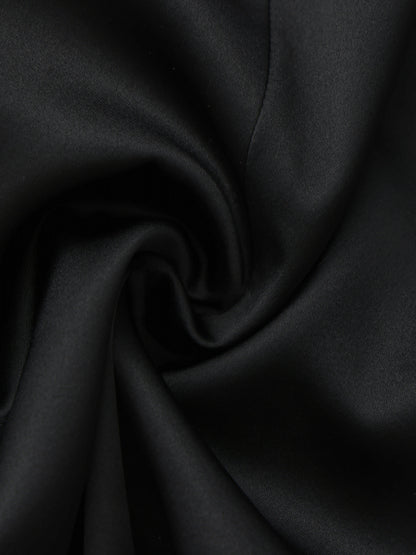 Lauren Satin Black Dress
