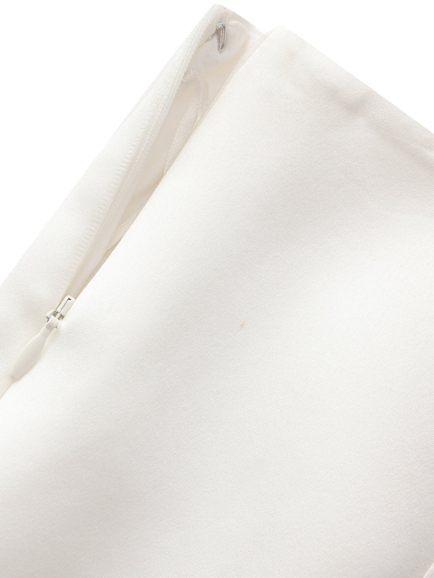 Ayla Satin White Mini Skirt