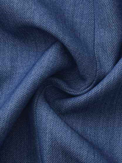Alia Puff Sleeve Blue Dress