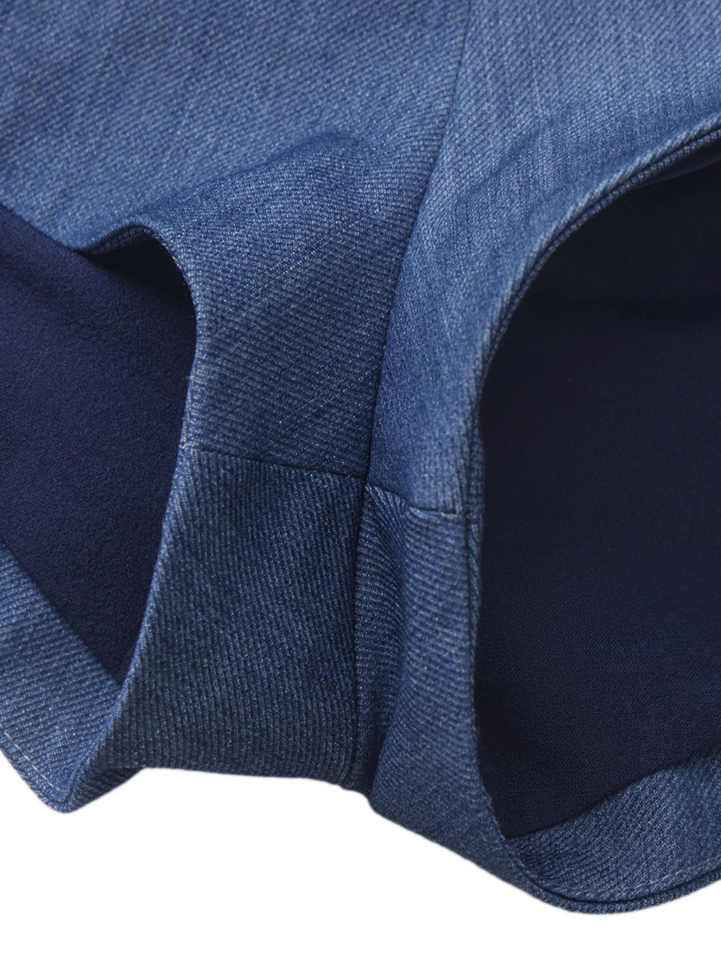 Amara High-Waist Blue Shorts