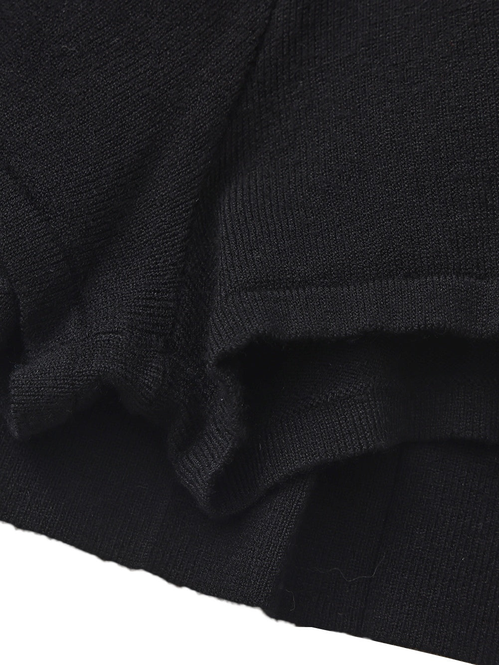 Claudette Contrast Waist Pleated Black Mini Skirt