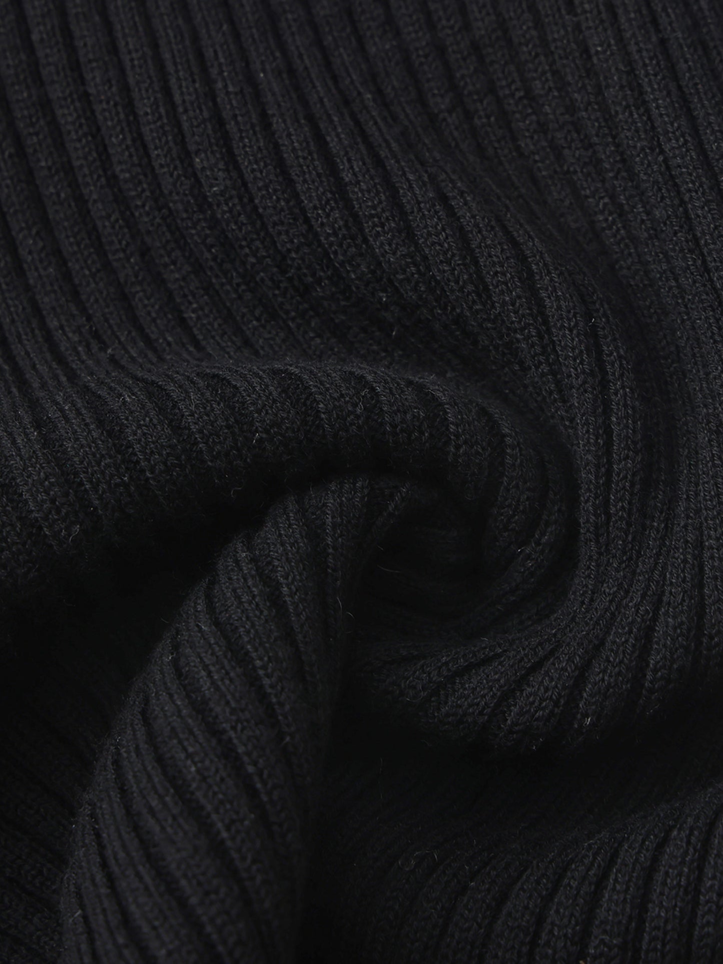 Charlotte Ribbed Black Pants