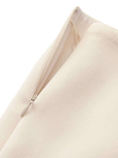 Alina Straight Champagne Mini Skirt