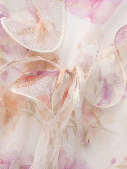 Monroe Ruffle Floral Blouse