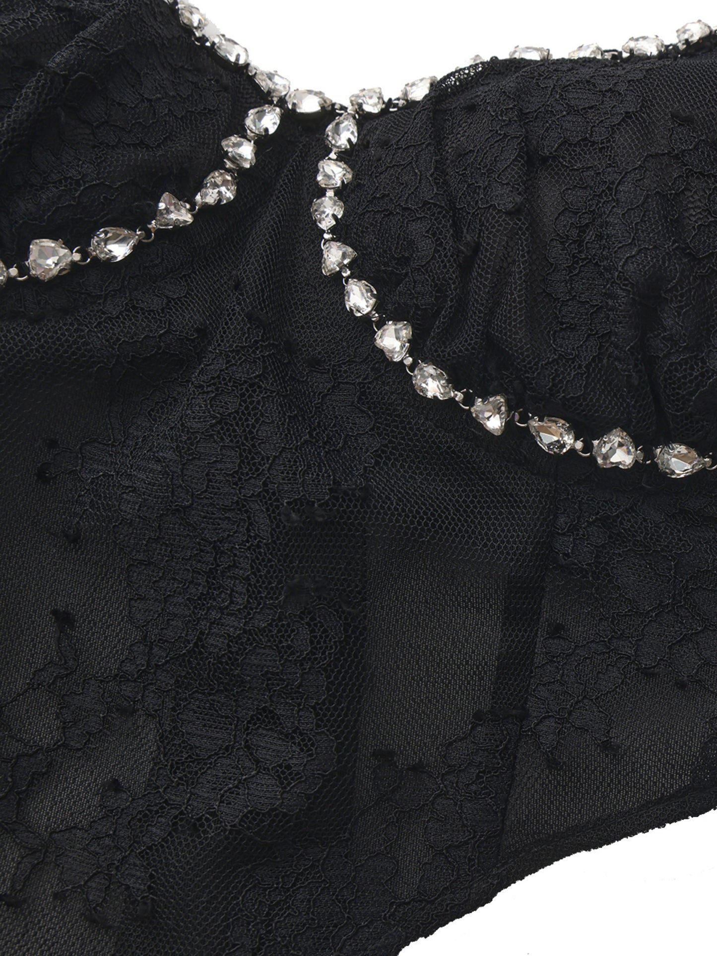 Noemi Lace Bow Black Top