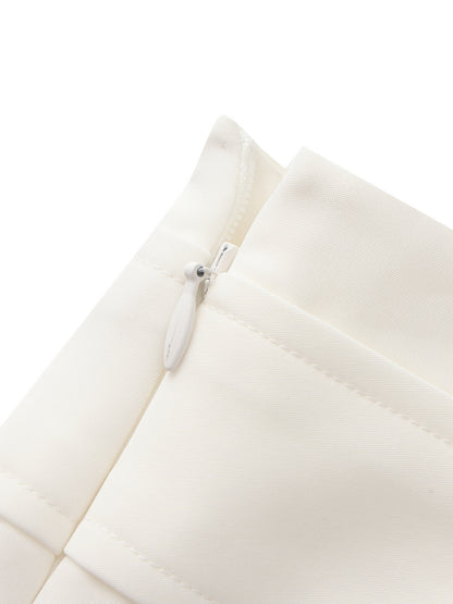 Lou Belted White Skort