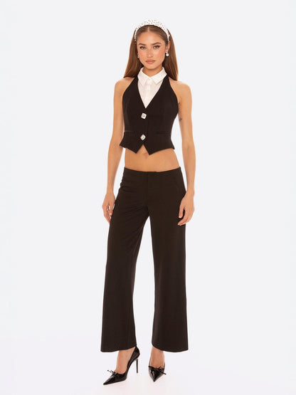 Anya Vest Top (Black)