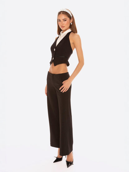 Anya Vest Top (Black)