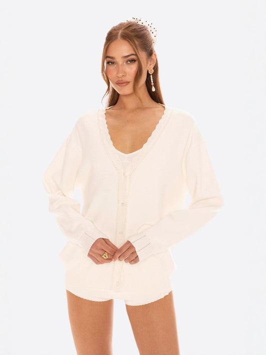 Carrie Cardigan (White)