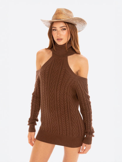 Margo Knit Dress (Brown)