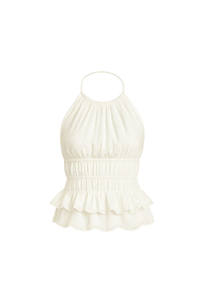 Lily White Halter Top