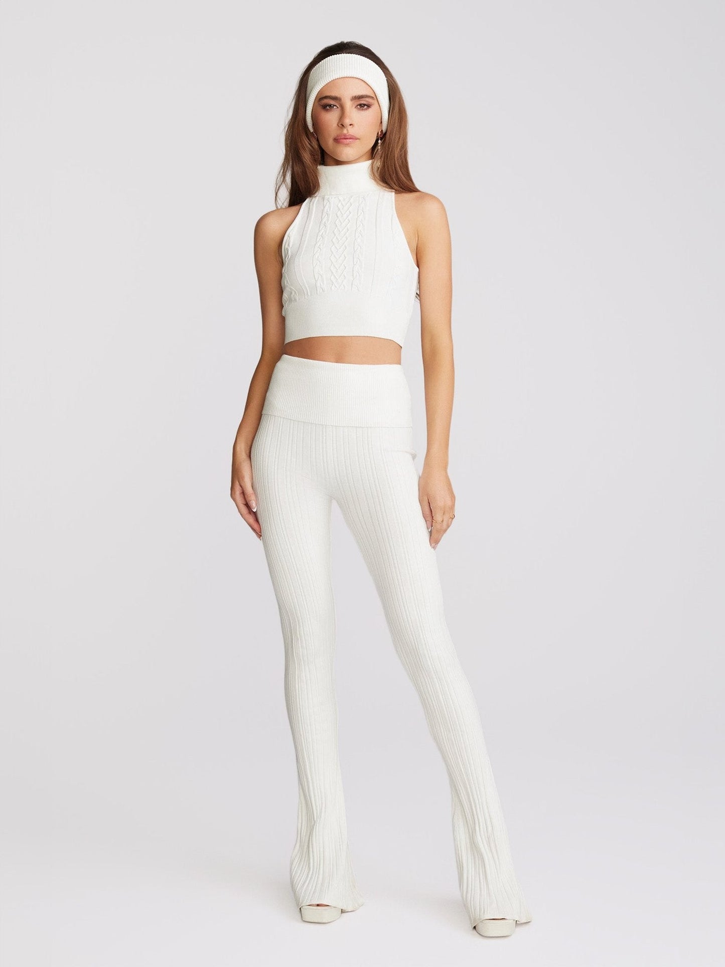 Janelle Knit Top (White) (Final Sale)