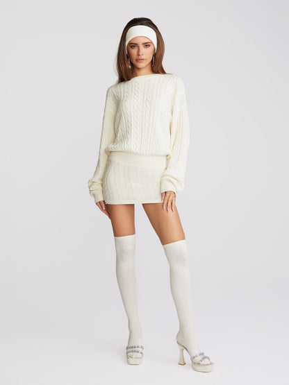Kendall Leg Warmers (White)