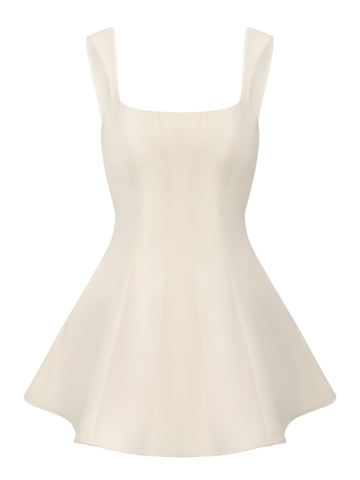 Eliza Cut Out Champagne Mini Dress
