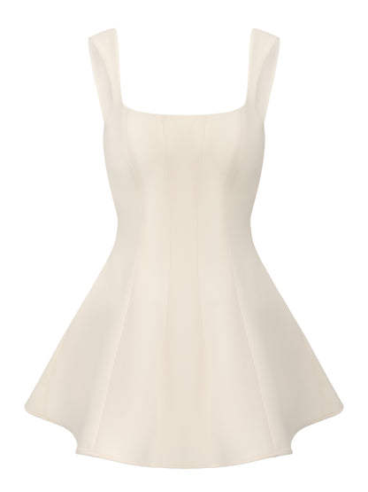 Eliza Cut Out Champagne Mini Dress
