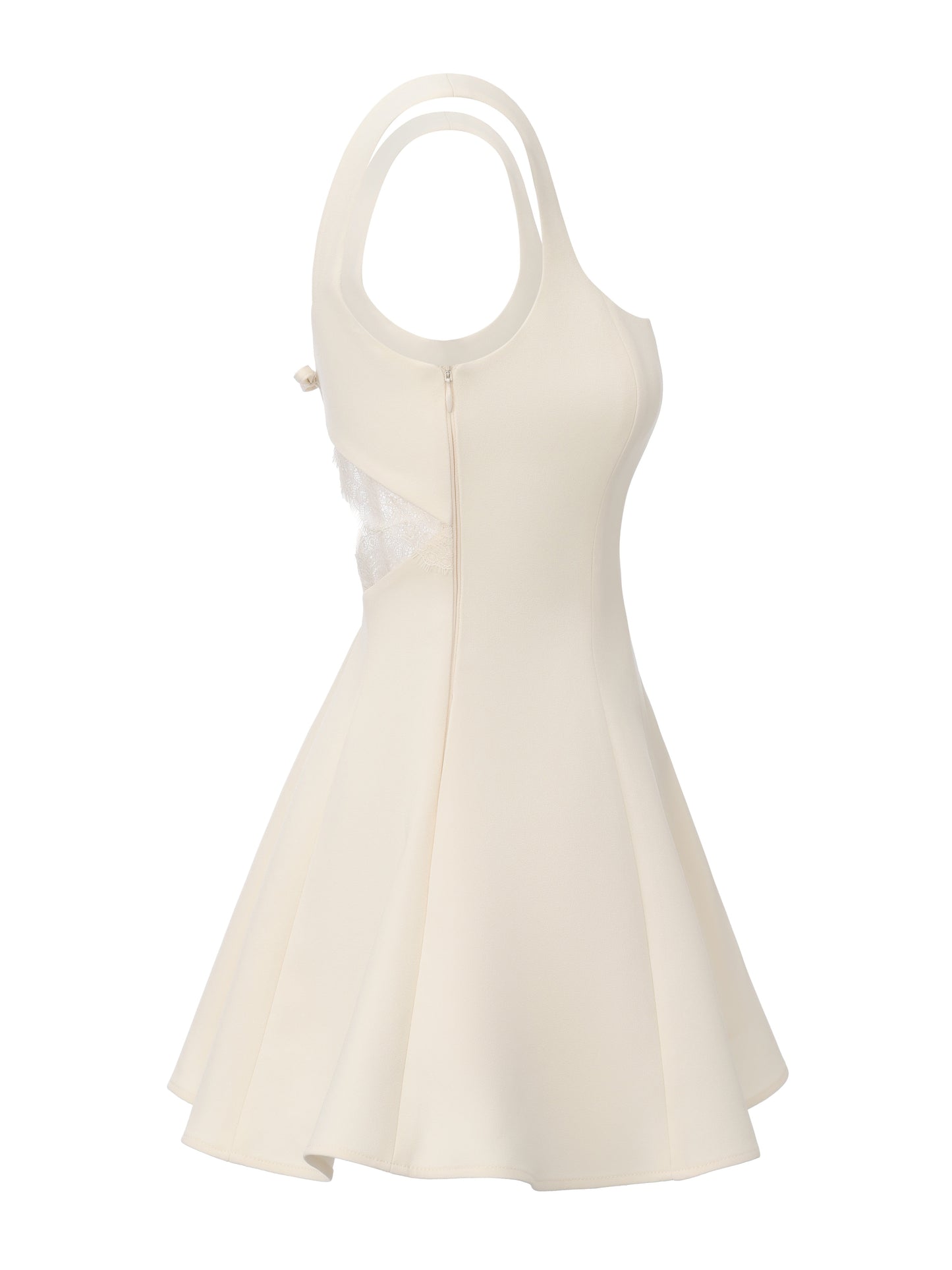 Eliza Cut Out Champagne Mini Dress