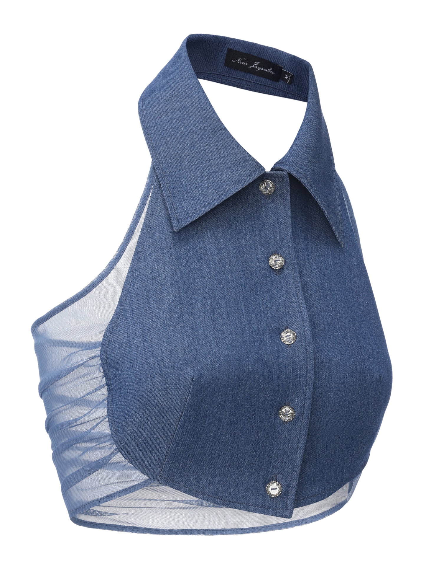 Amara Open-Back Blue Top