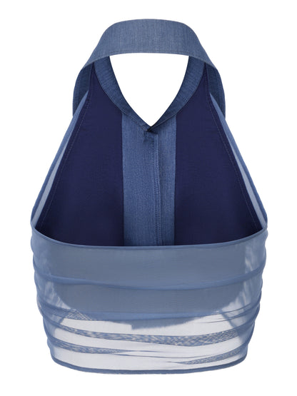 Amara Open-Back Blue Top