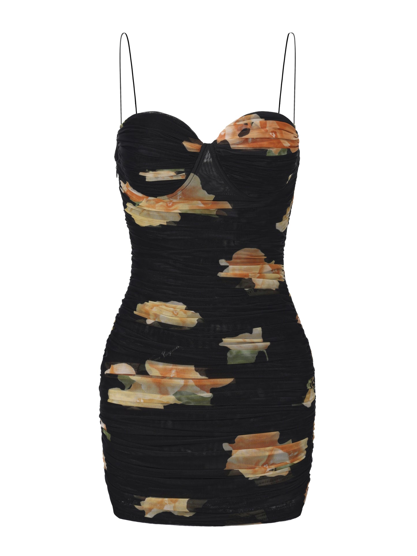 Gia Ruched Floral Dress