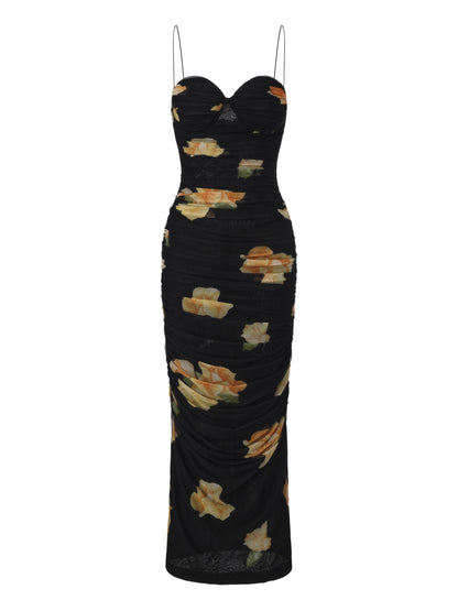 Claudia Ruched Floral Dress