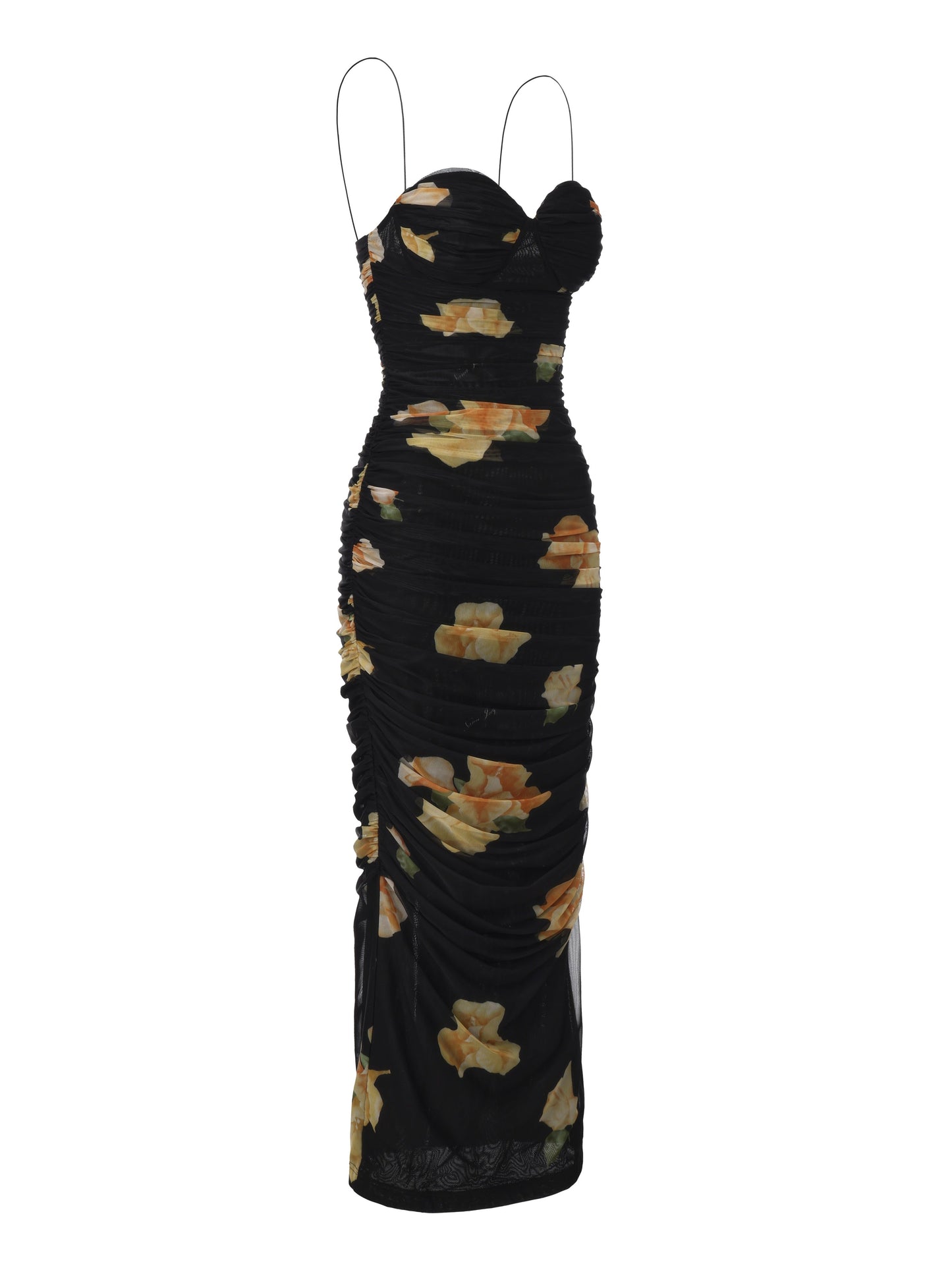 Claudia Ruched Floral Dress