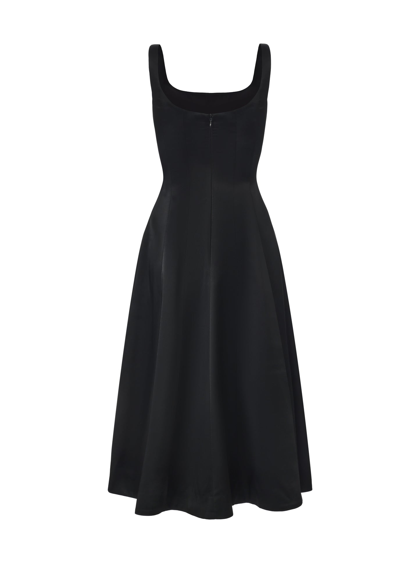 Lauren Satin Black Dress